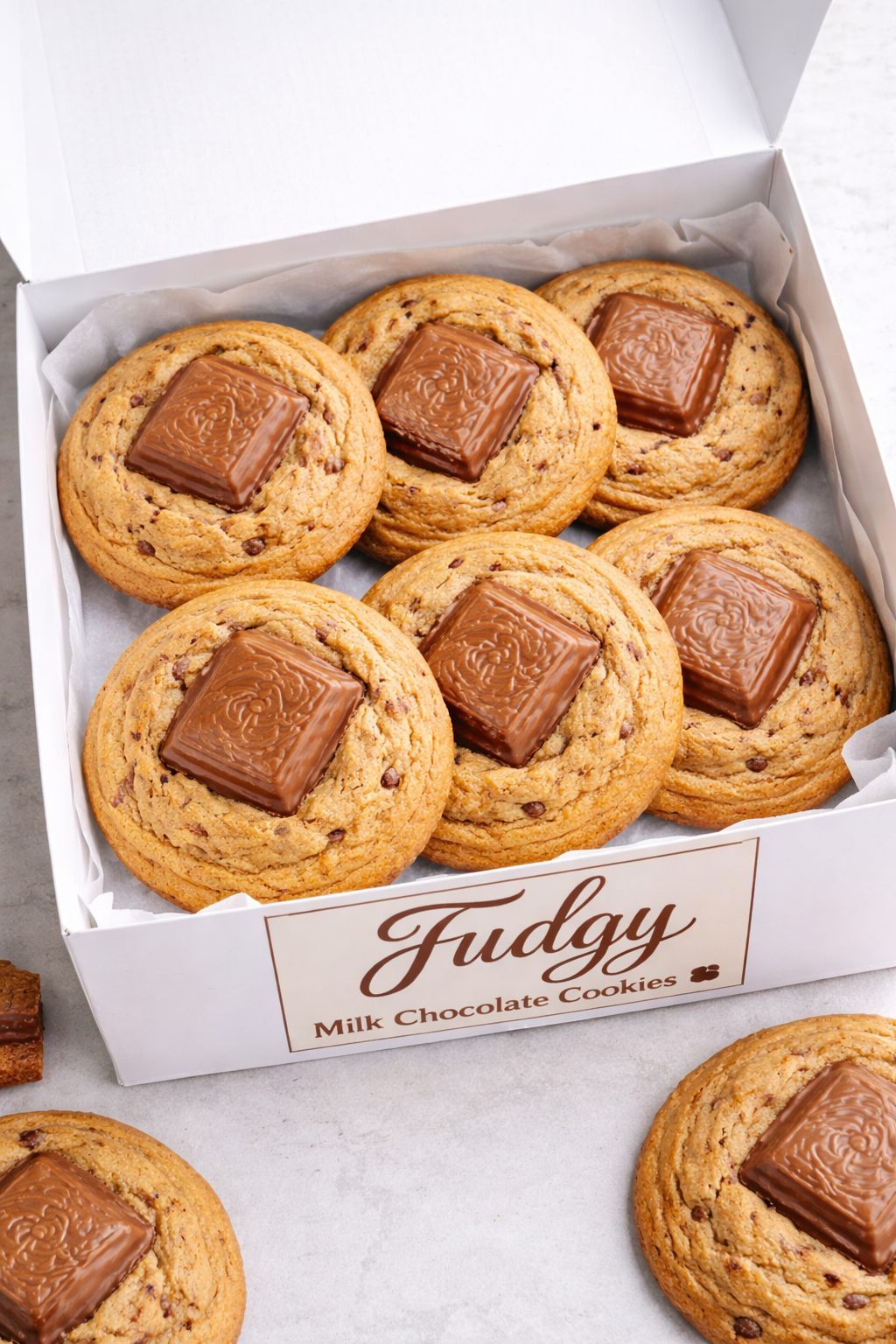 Fudgy Milk Chocolate Cookies