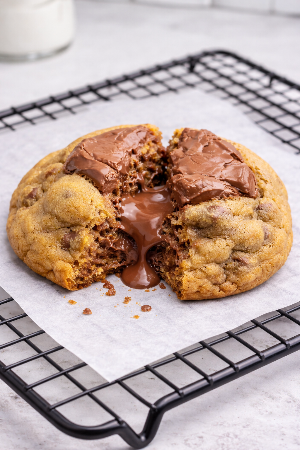 Fudgy Milk Chocolate Cookies