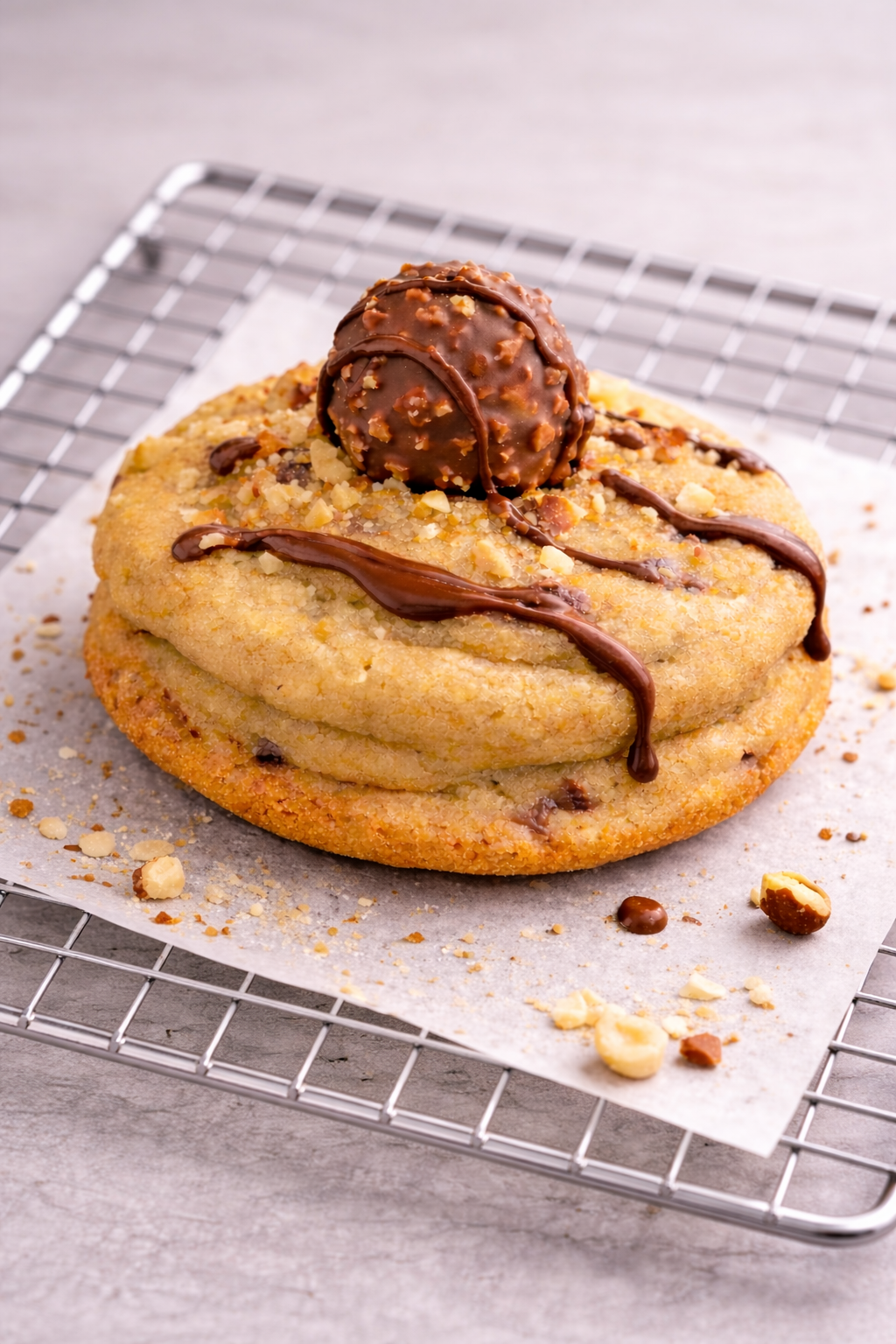 Fudgy Ferrero Cookies