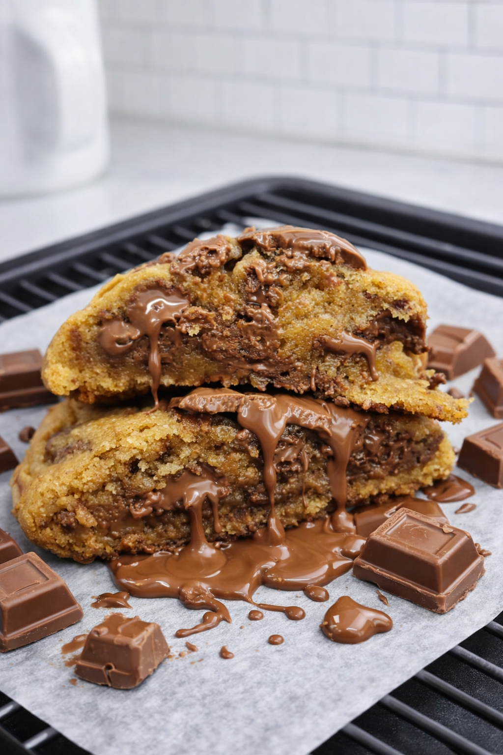 Fudgy Milk Chocolate Cookies